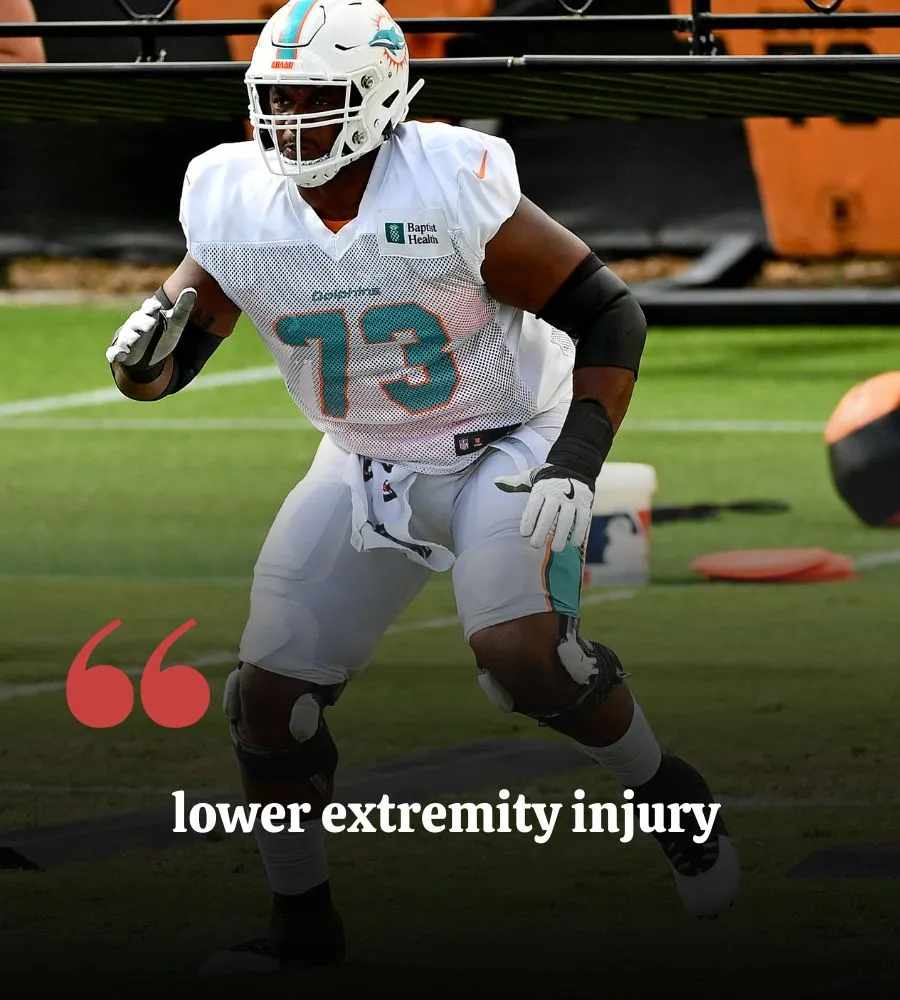Dolphins T Austin Jackson Experiences Injury Setback