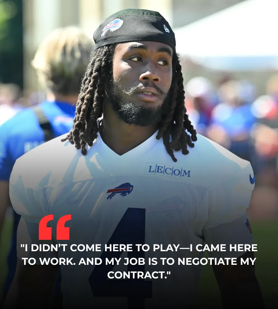 Bills RB James Cook Repeated One Word Eight Times To Explain Why He Refused to Practice