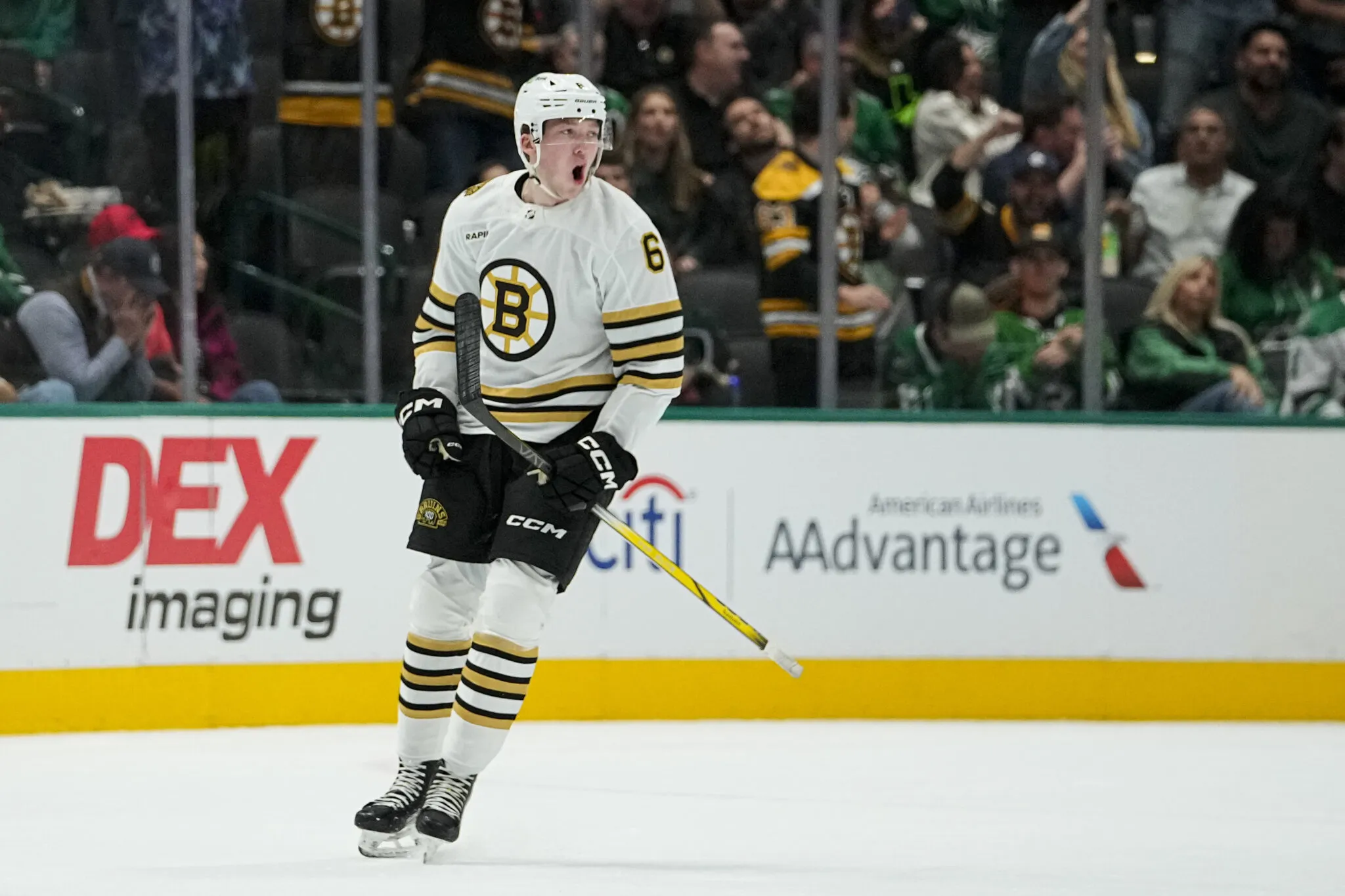 Bruins defenseman Mason Lohrei continues to grow his game