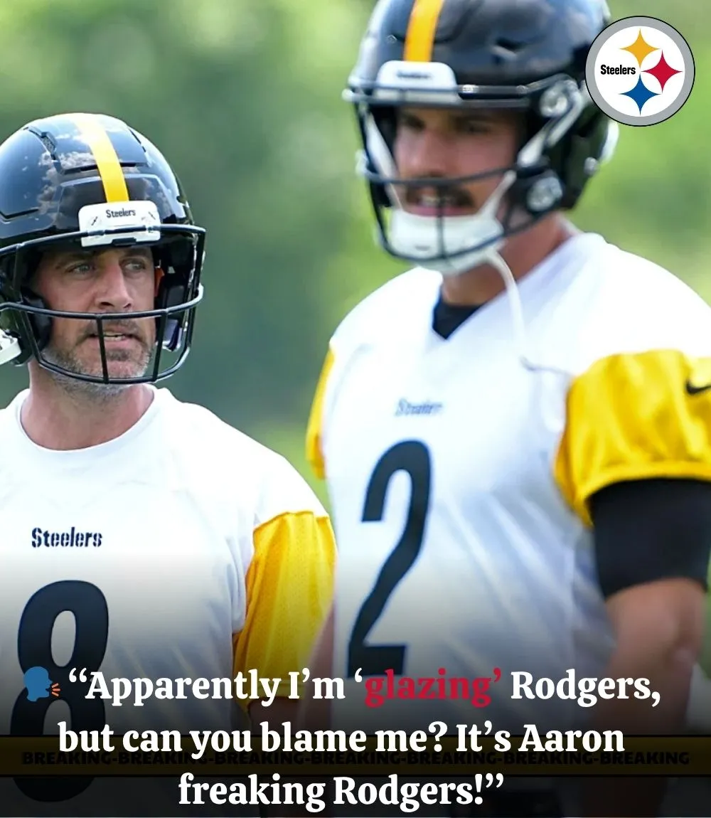 Steelers' Mason Rudolph Got Called Out For 'Glazing' Aaron Rodgers In Hilarious Fashion