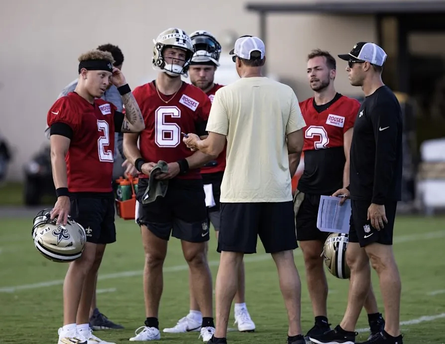 Kellen Moore’s Quarterback Rotation Once Again Turning Heads at Saints Camp