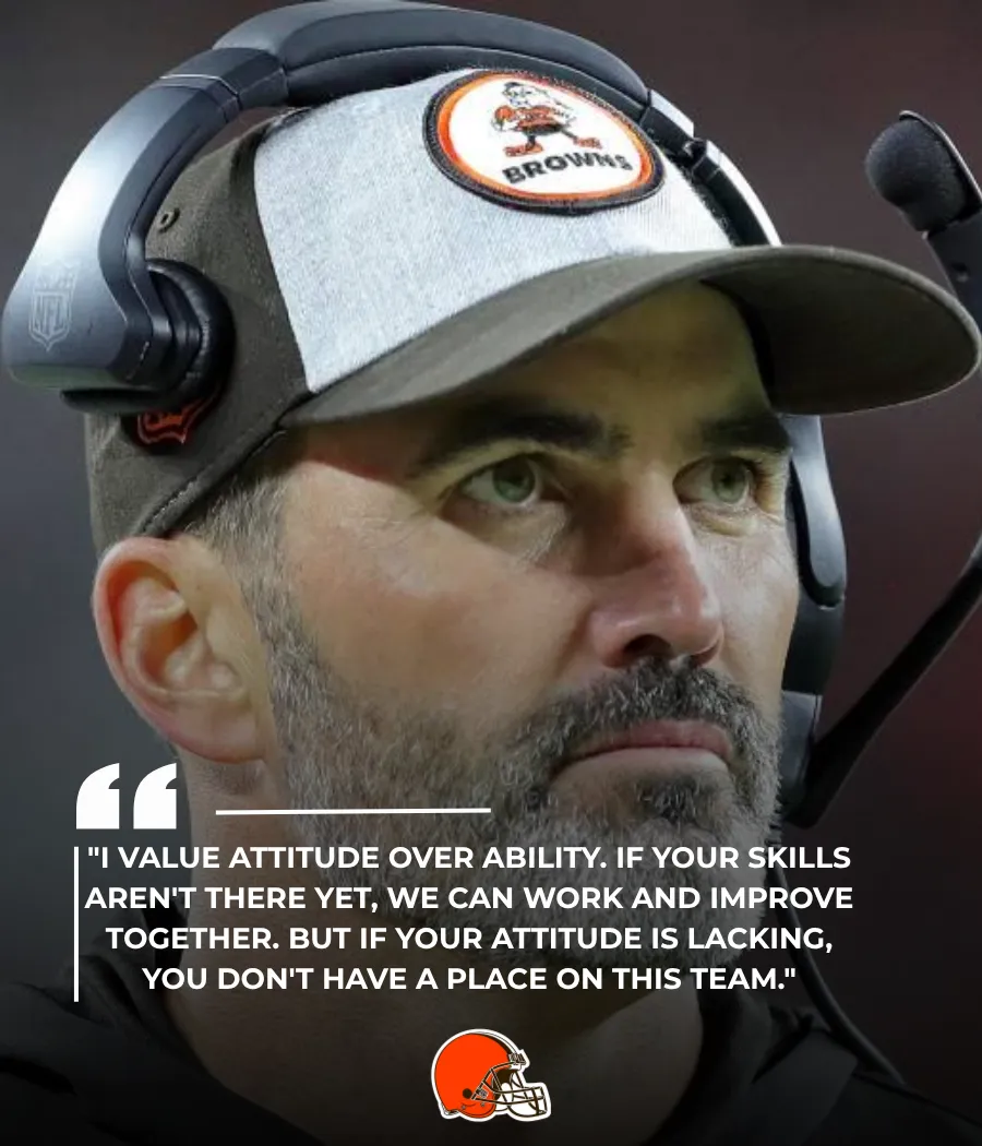 Cleveland Browns Coach Highlights the Importance of Attitude Over Ability