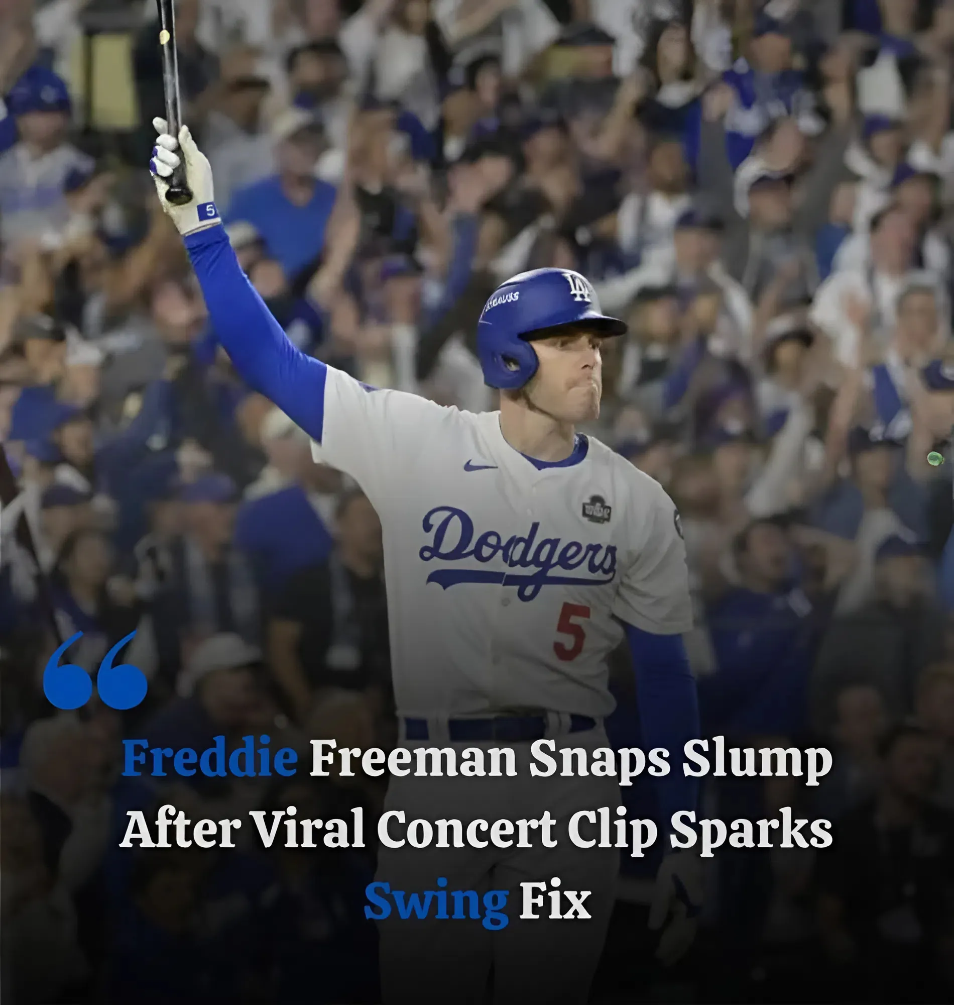 How Coldplay Concert Meme Helped Dodgers’ Freddie Freeman Break Out of Career-Worst Slump