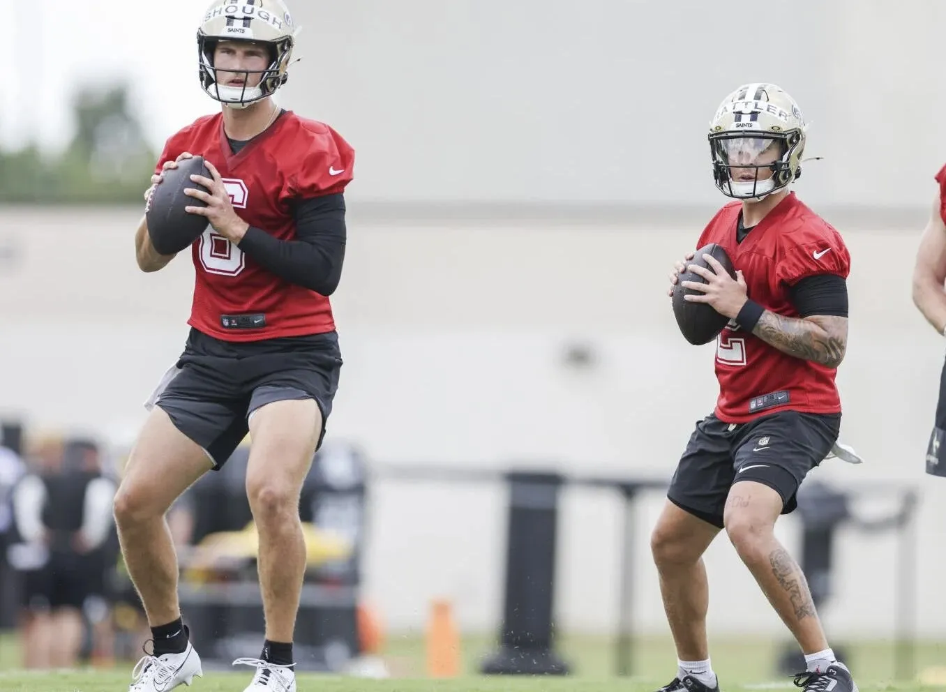 Tyler Shough and Spencer Rattler battle fiercely for Saints’ quarterback spotlight in Kellen Moore’s fast-paced offensive revolution