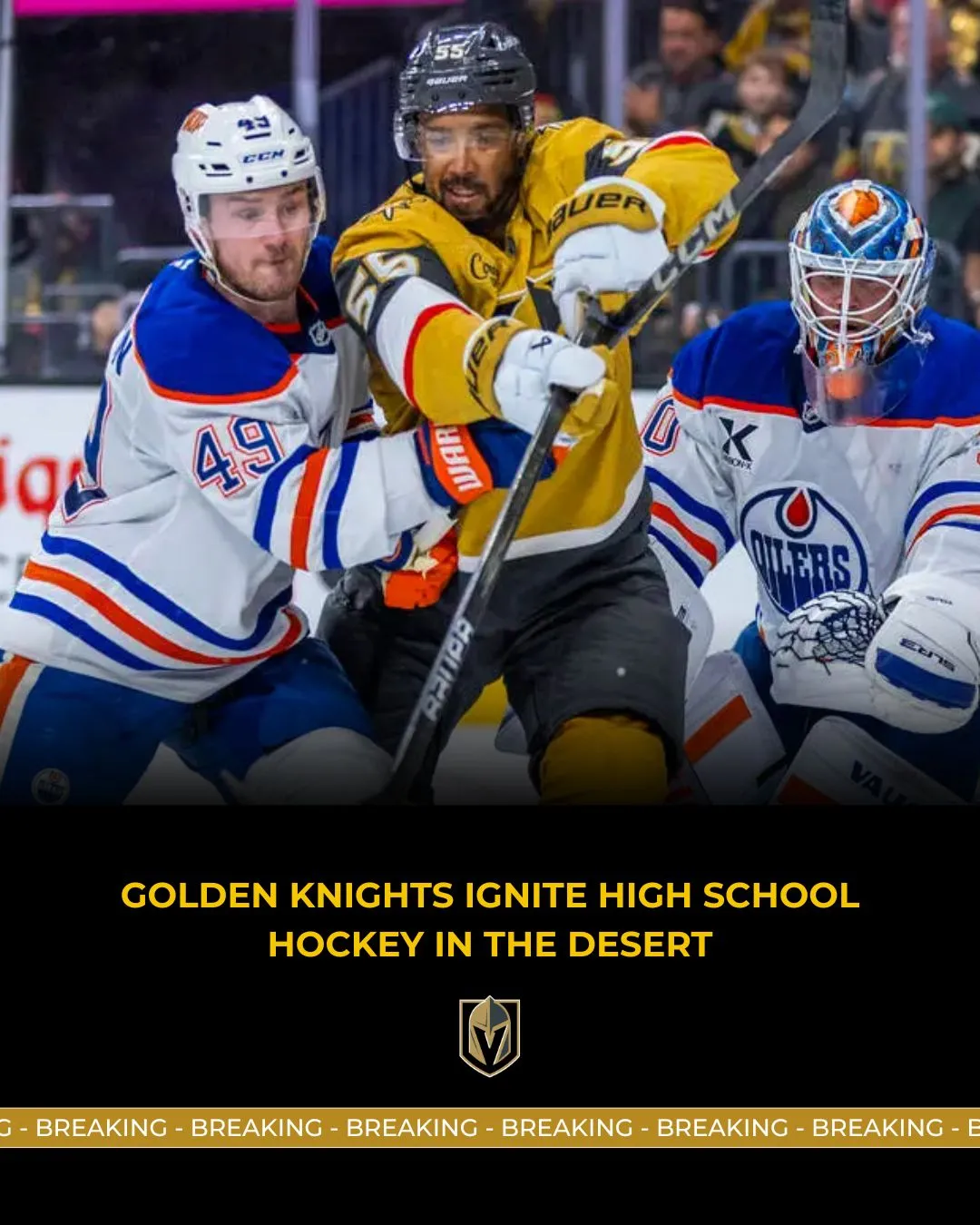 Golden Knights Ignite High School Hockey In The Desert