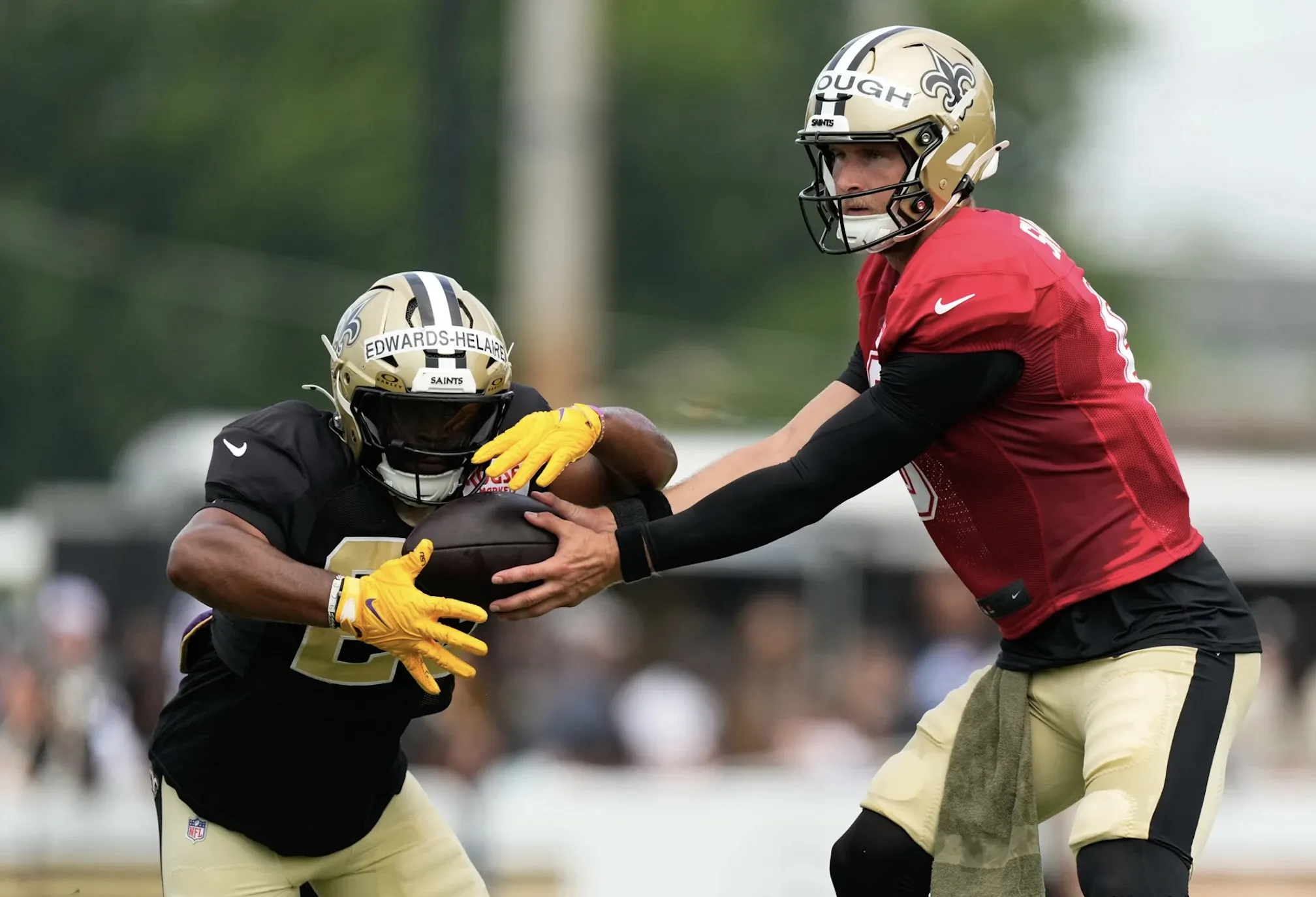 Jon Gruden likes Tyler Shough’s experience for the New Orleans Saints, but he has another major concern