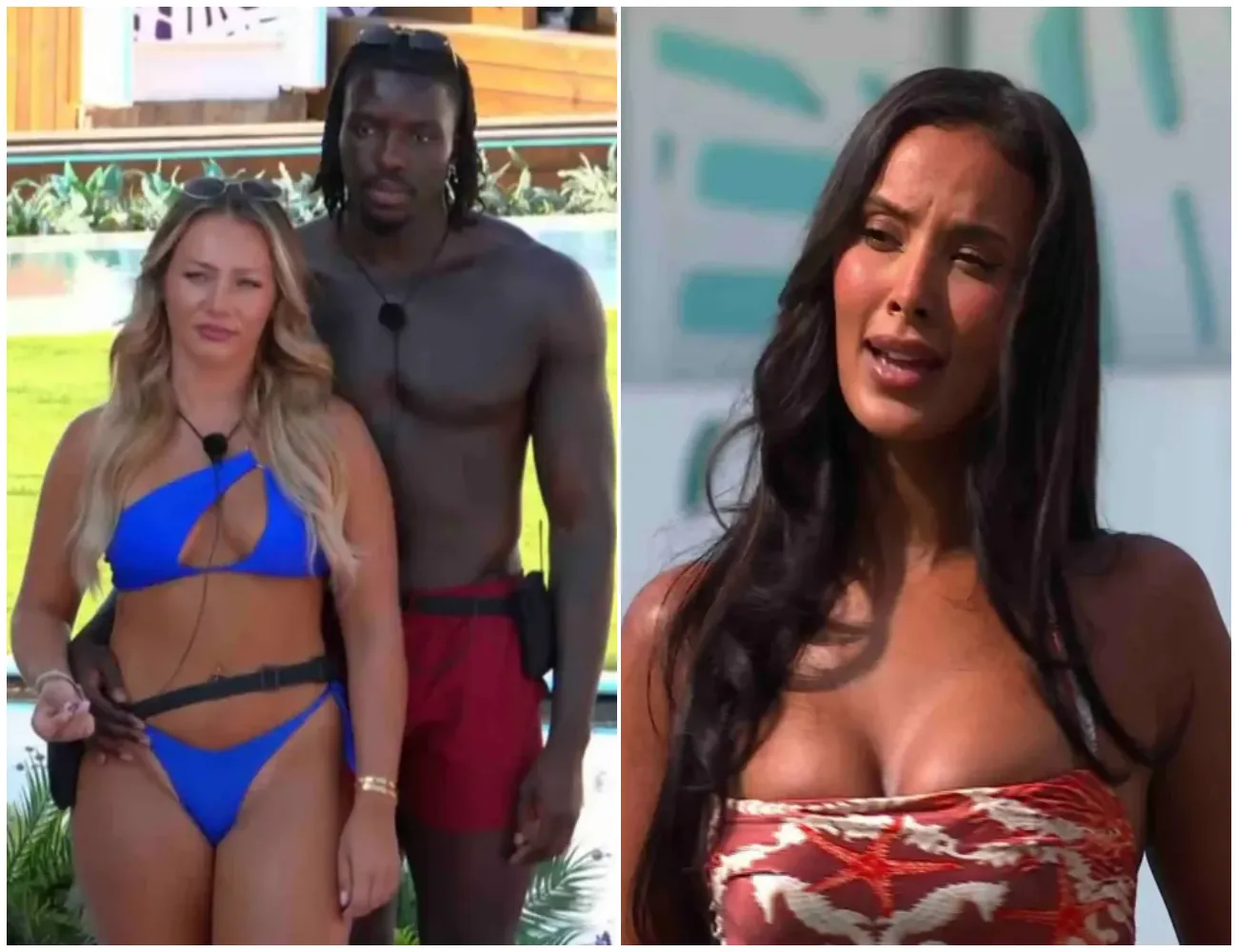 ‘You’re obviously very aware of the cameras’ — Love Island fans say Dejon and Meg are will SPLIT straight away after Maya Jama’s brutal swipe during shock villa dumping sparks fierce backlash and split predictions before they’ve even unpacked - suong