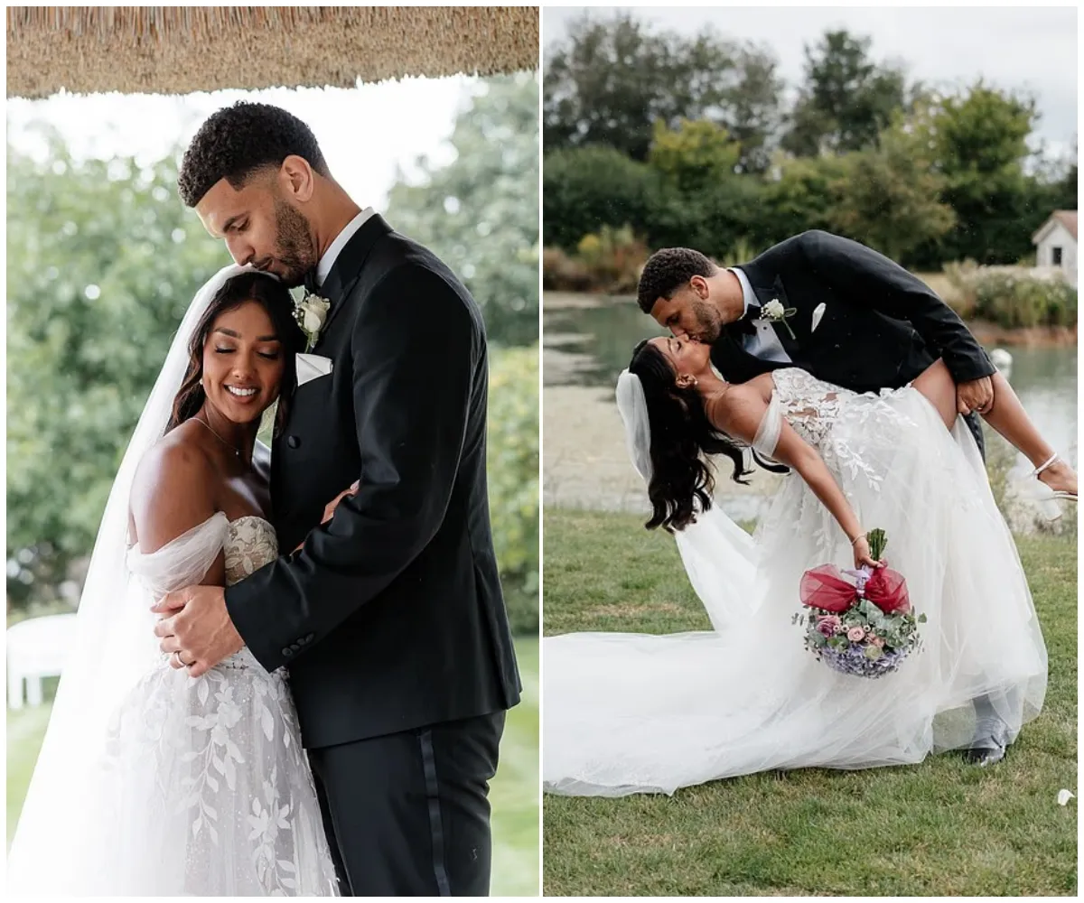 Love Island winners Kai Fagan and Sanam Harrinanan share breathtaking first look at their lavish £39K countryside wedding with traditional Indian reception… two years after meeting ... - suong