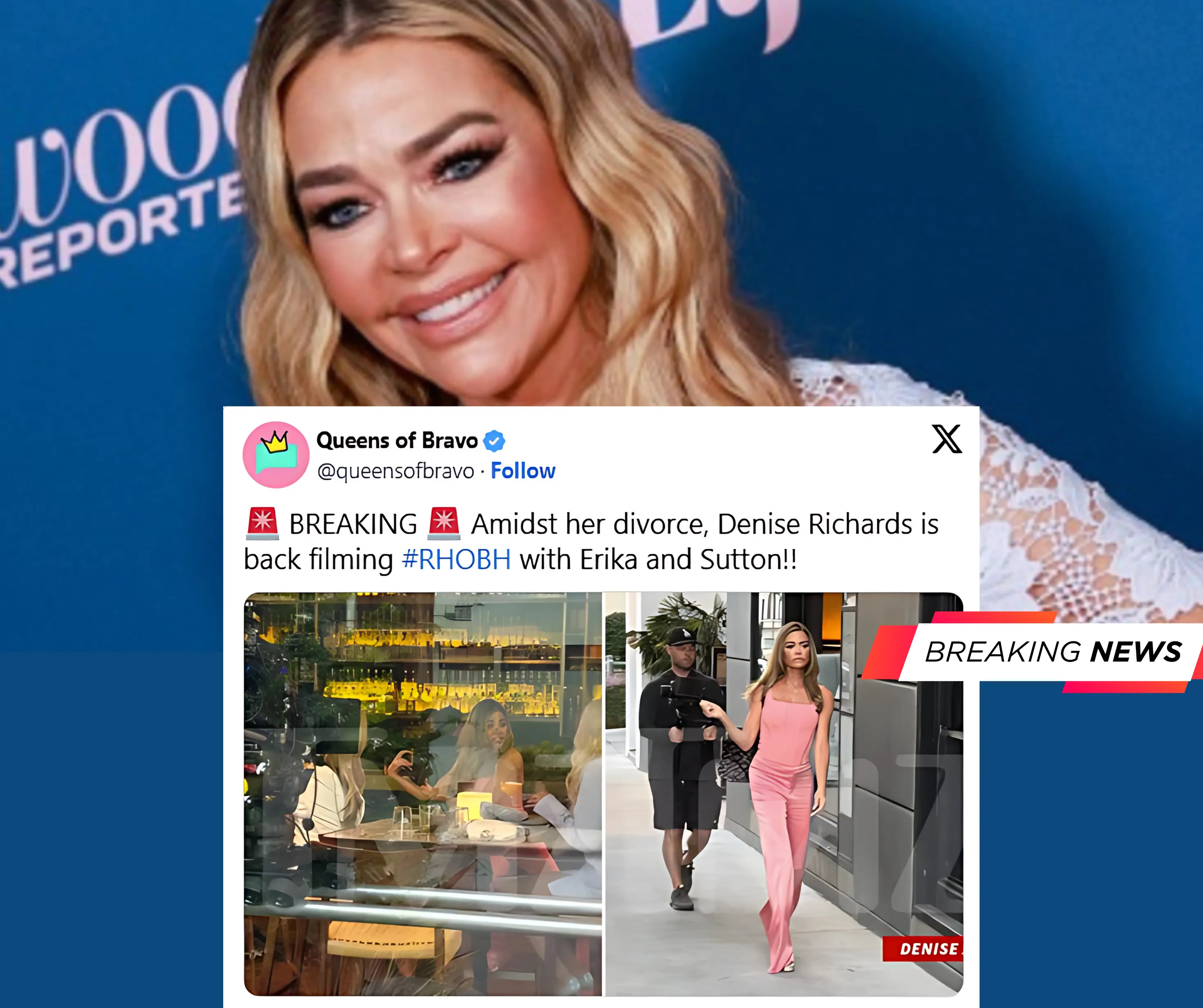 PHOTOS: Denise Richards Returns to RHOBH, Spotted Filming With Cast Amid Her Ongoing Divorce