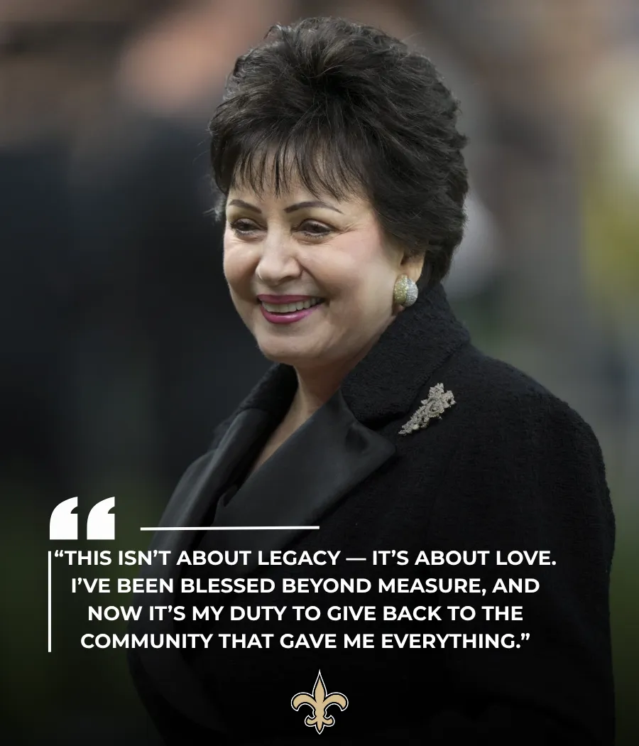 BREAKING: Saints Owner Gayle Benson Pledges Entire Estate to New Orleans Foundation in Historic Move
