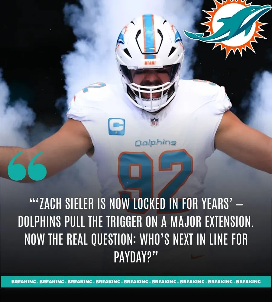 Dolphins' next move after Zach Sieler extension is painfully obvious