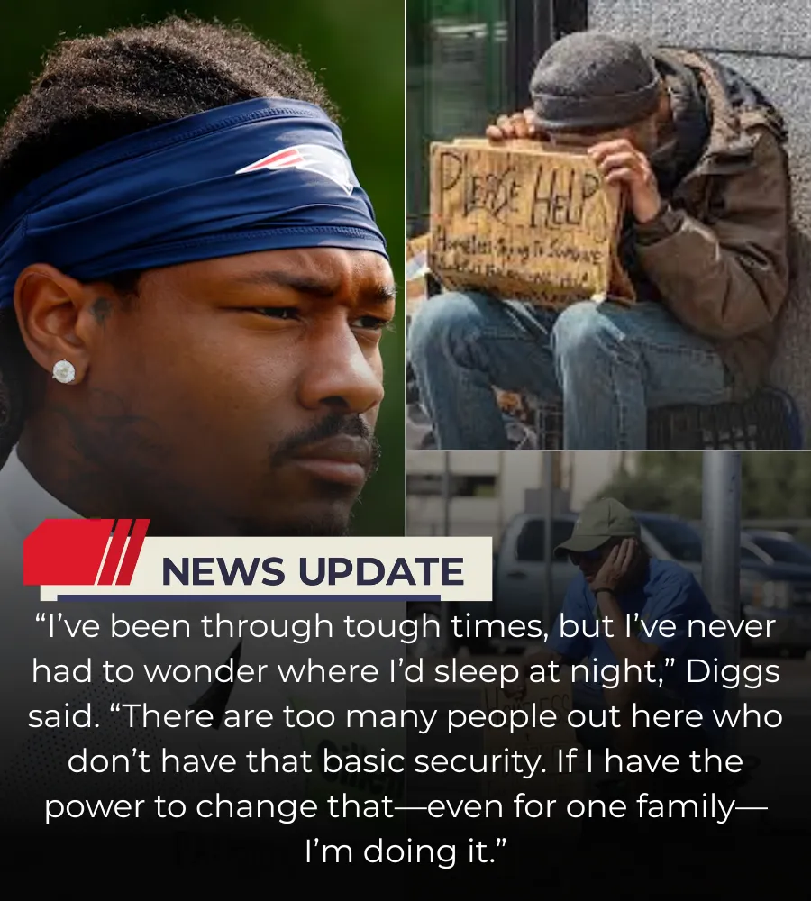 BREAKING NEWS: New England Patriots Superstar Stefon Diggs Donates Entire $11.3 Million Bonus and Sponsorship Earnings to Homeless Shelter Initiative