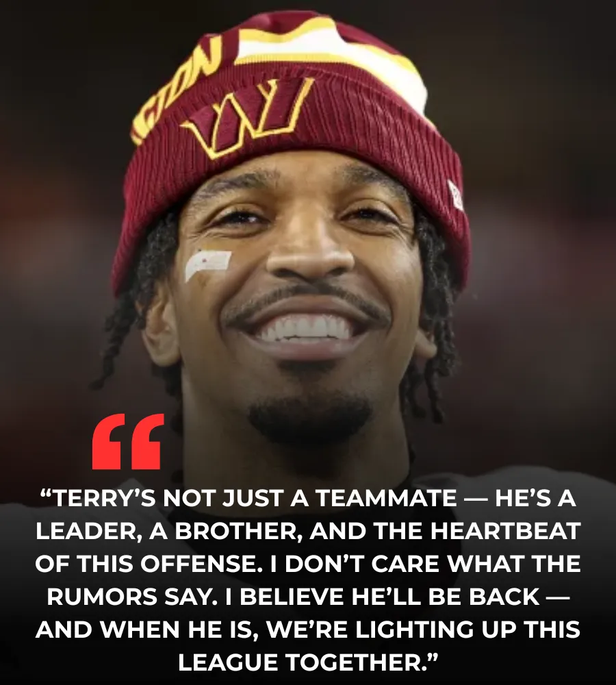 Jayden Daniels confident Terry McLaurin will sign new deal with Commanders