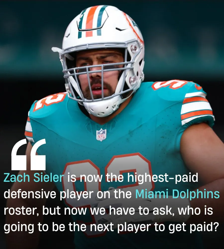 Dolphins' next move after Zach Sieler extension is painfully obvious