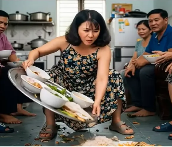 Mẹ kế lấy tiền đền bù đất của bố tôi cho con riêng, tôi tức mình h:ất đ:ổ mâm cơm chiều
