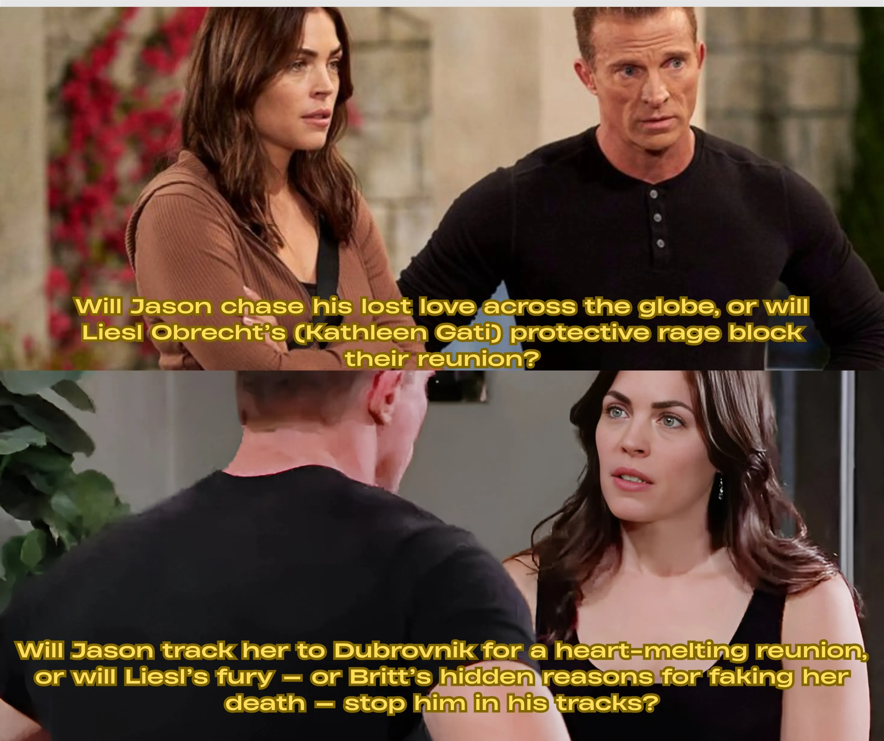 General Hospital Spoilers: Jason Finds Britt in Dubrovnik, But Will Their Rekindled Love Be Cursed by Liesl’s Fury?