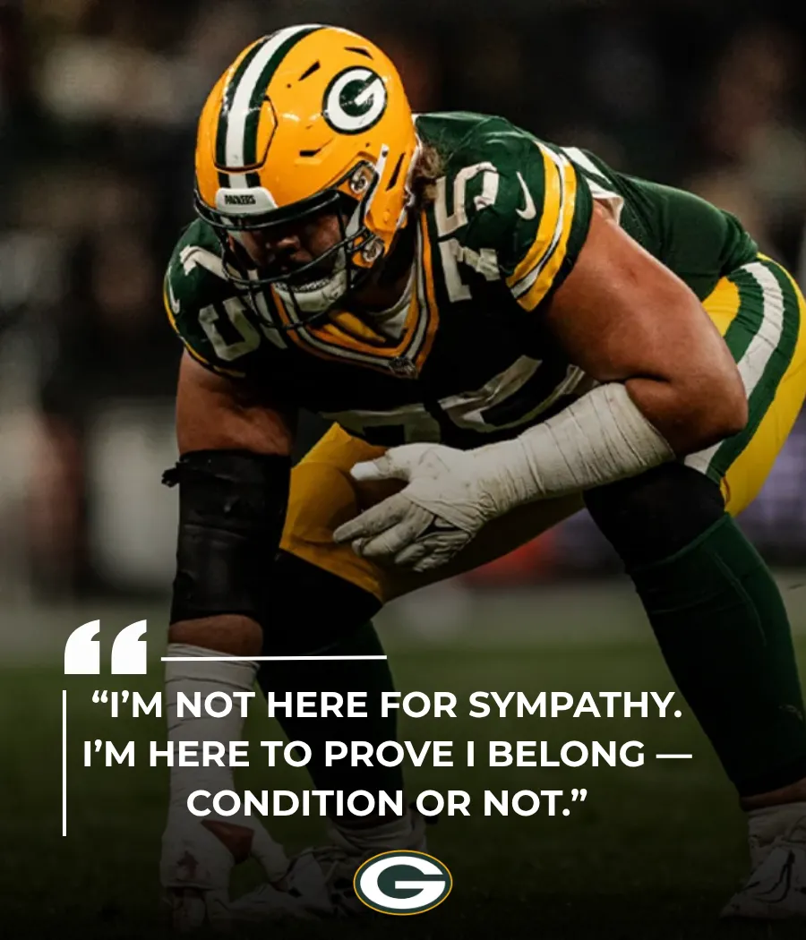 Packers Rookie Shares Struggle With Rare Condition — “It’s a Challenge, But I’m Built for This”