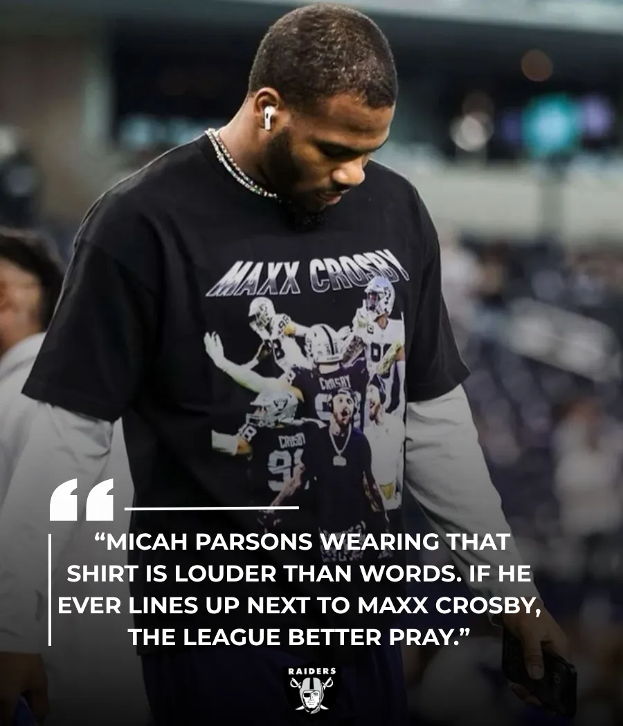 NFL SHOCKER BREWING? Micah Parsons Fuels Raiders Rumors with Maxx Crosby Tribute Shirt