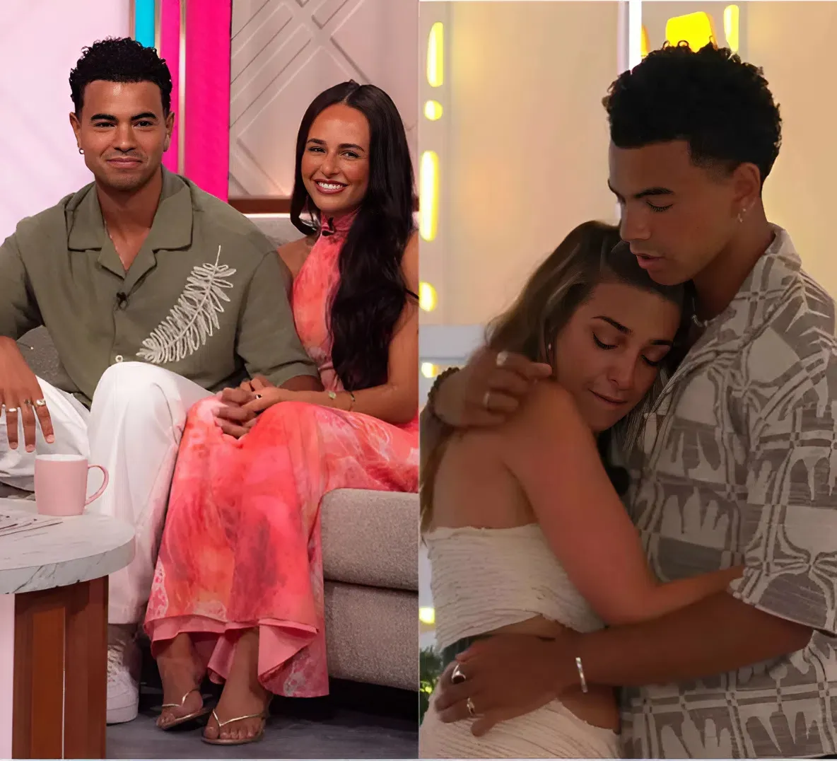 Awkward moment Love Island’s Harrison calls girlfriend Lauren by his EX’S name live on TikTok – hours after facing her