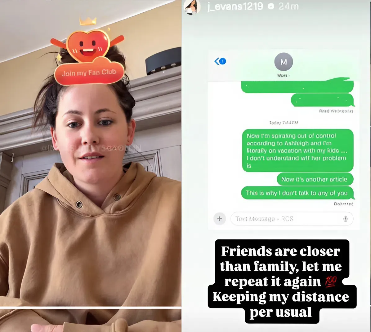 Jenelle Evans Reveals She’s Once Again Feuding with Mom Barbara