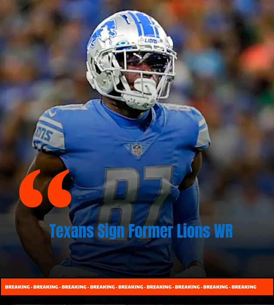 Texans Sign Former Lions WR