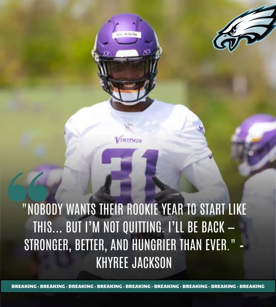 PROMISING ROOKIE KHYREE JACKSON PLACED ON IR AFTER INJURY SETBACK