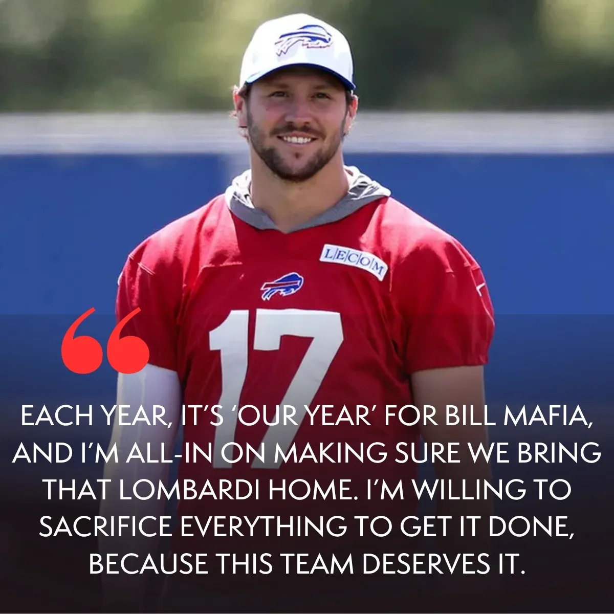 Josh Allen's special shoutout to Bills Mafia in Hard Knocks opener proves he's the perfect QB for Buffalo-copy