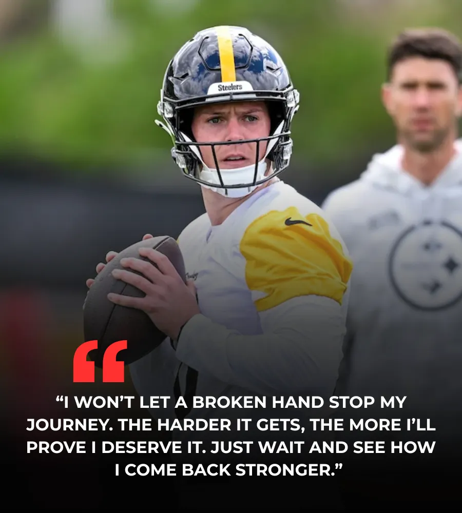 Steelers Rookie Will Howard Fractures Throwing Hand