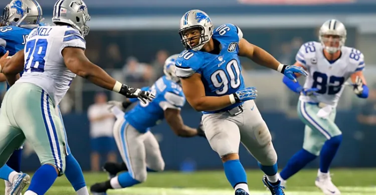 Former Lions All-Pro Ndamukong Suh is at Lions training camp for the first time in over 10 years