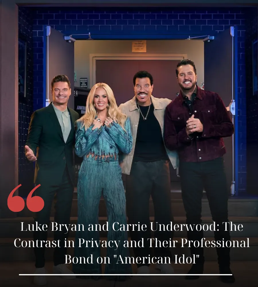 Luke Bryan and Carrie Underwood: The Contrast in Privacy and Their Professional Bond on "American Idol"