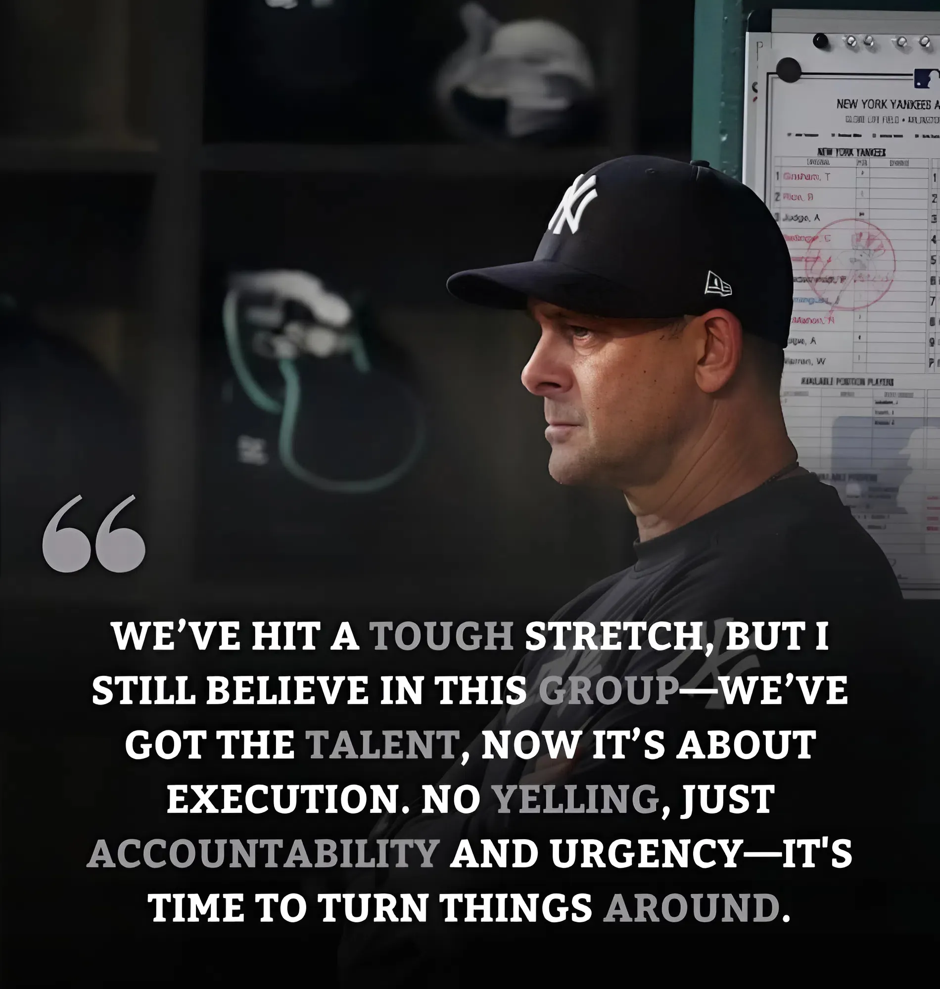 Fighting to save season, Yankees’ Aaron Boone won’t scream or cuss out team. Here’s why