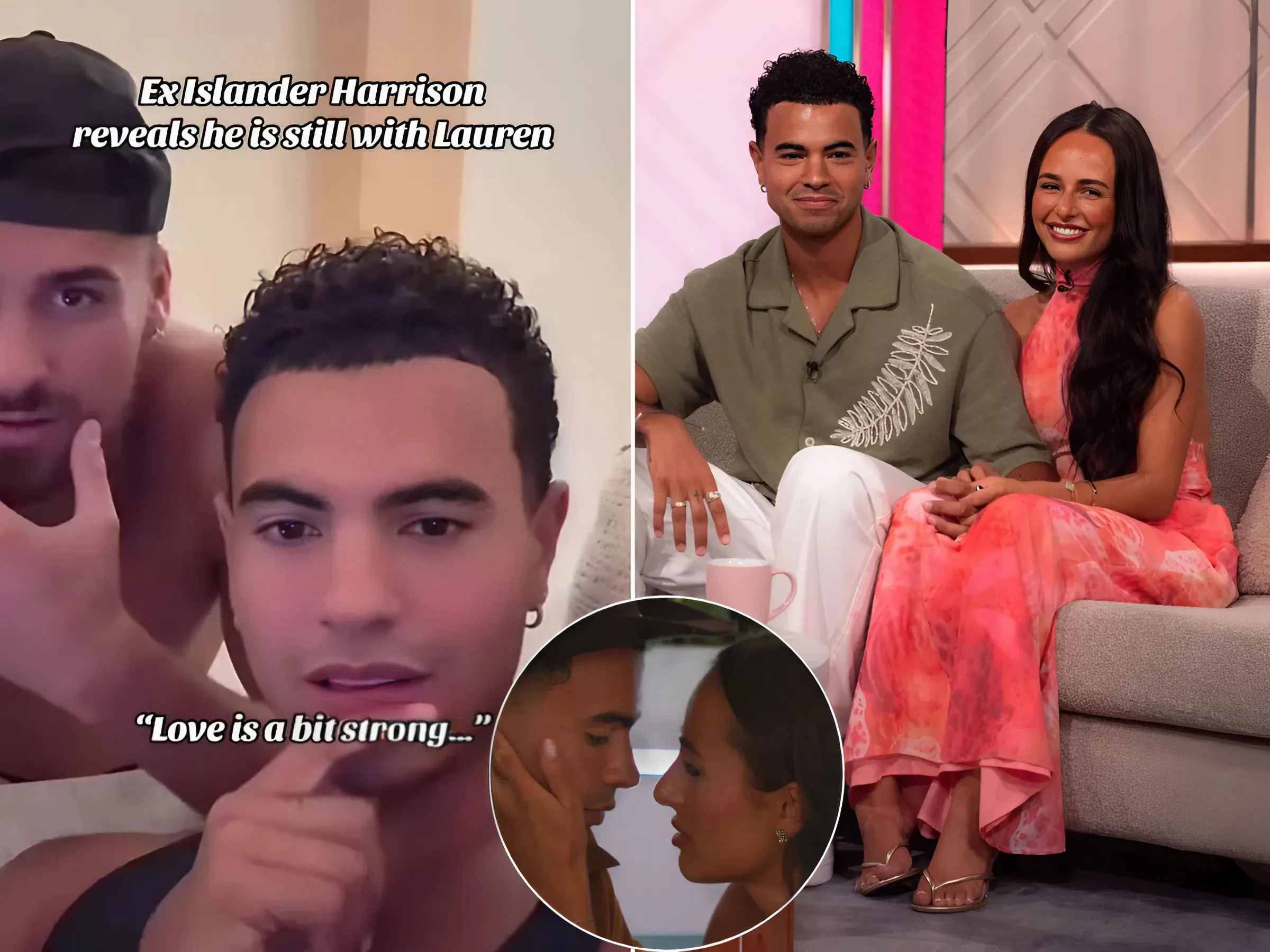 Watch the moment Love Island’s Harrison tells Lauren he loves her – before making awkward u-turn..