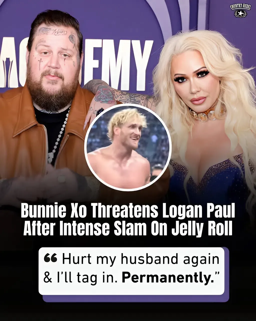 "Logan Paul Shocks at WWE SummerSlam with Epic Dive, Jelly Roll's Wife Responds!"