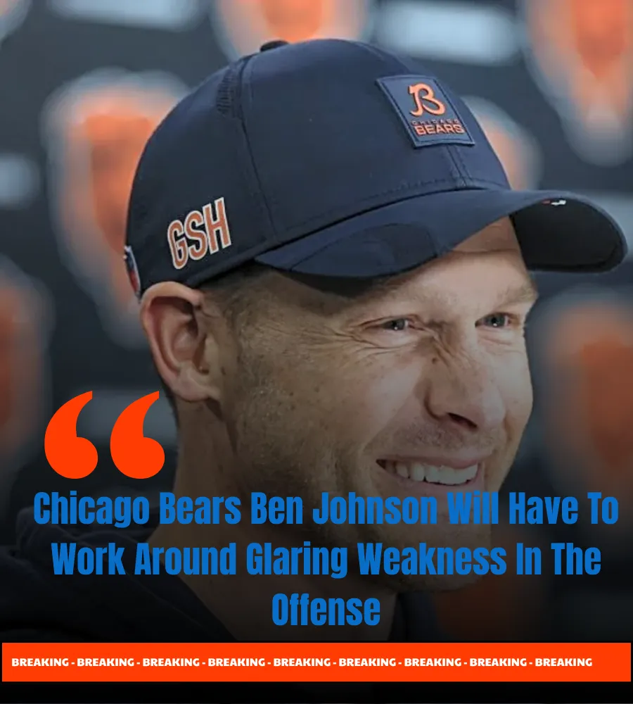 Chicago Bears Ben Johnson Will Have To Work Around Glaring Weakness In The Offense