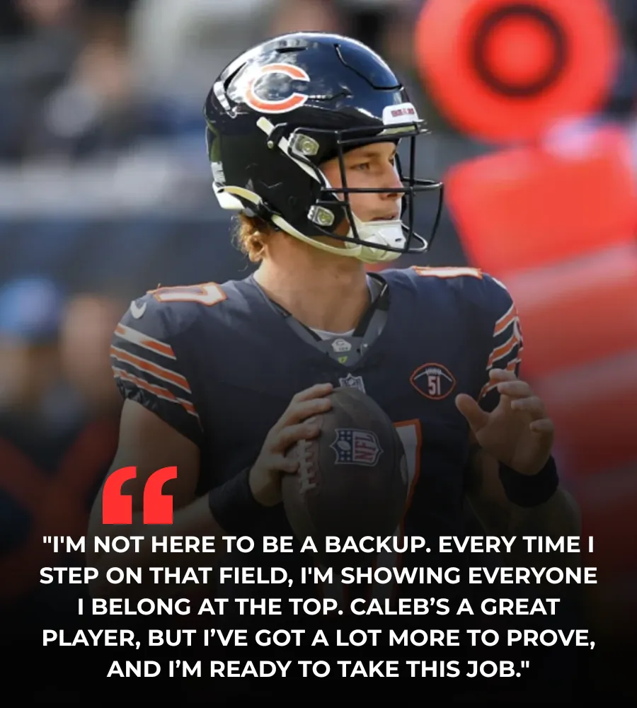 Is Tyson Bagent having a better training camp than Caleb Williams?