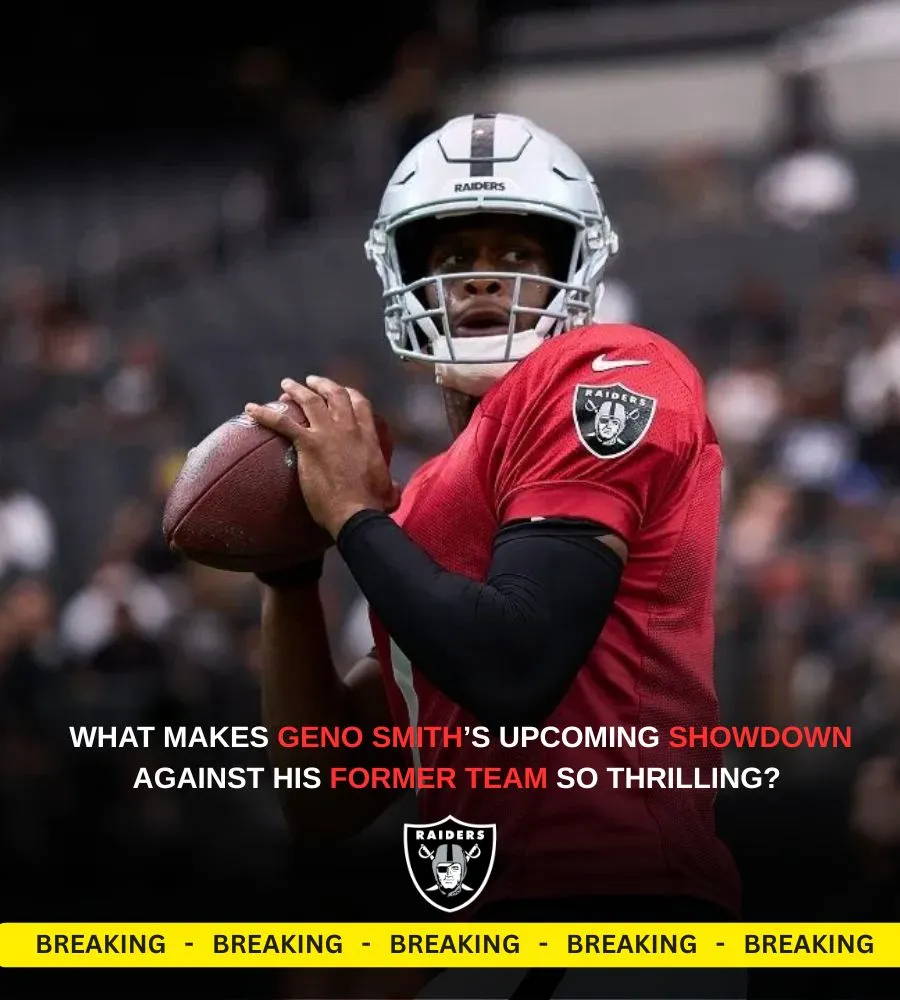 Geno Smith Sounded Pretty Excited About Facing Seahawks in Raiders' Preseason Opener Geno Smith Sounded Pretty Excited About Facing Seahawks in Raiders' Preseason Opener