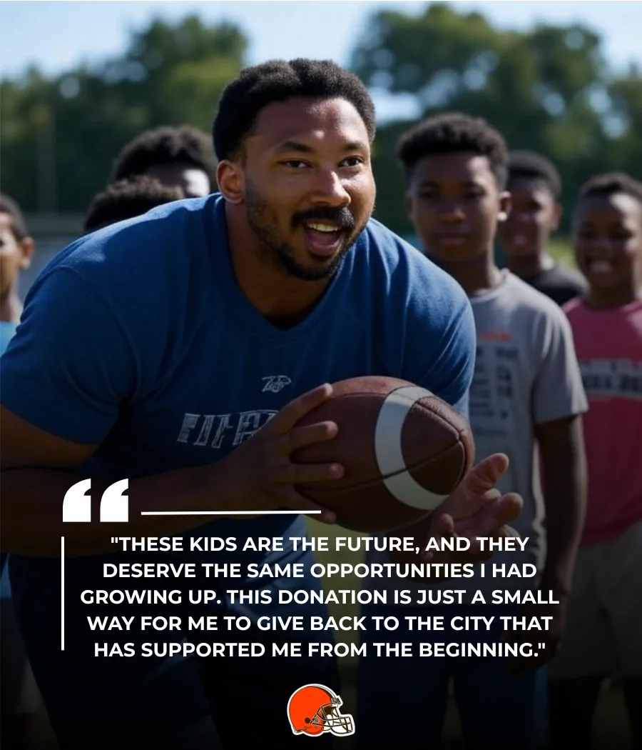 Cleveland Browns Star Myles Garrett Shows Heartfelt Generosity, Donates $1 Million to Local Youth Programs