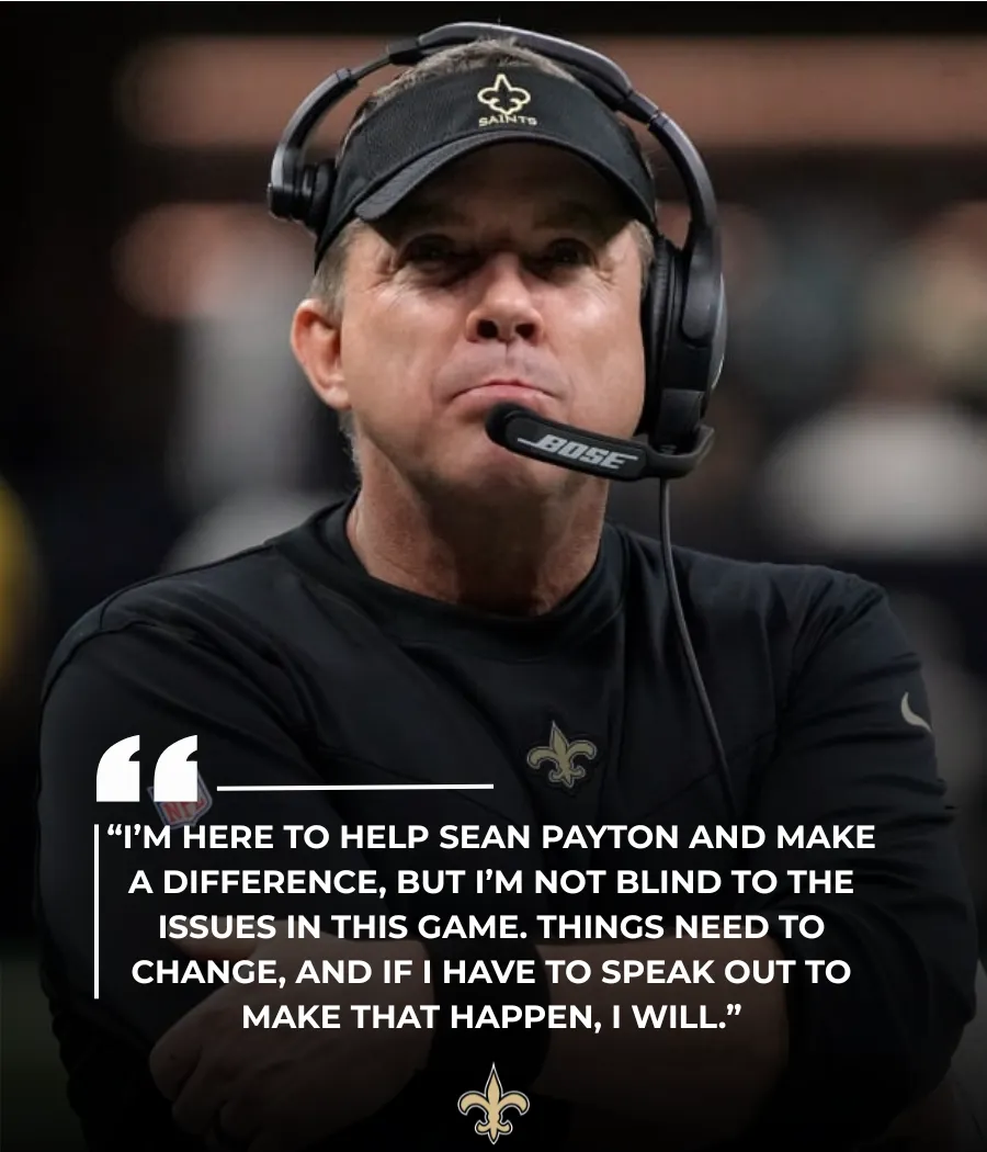 Sean Payton Receives Help from Former Player, but Shocking Comments Stir the NFL