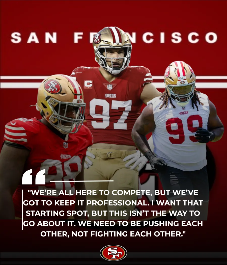 49ers' Trio of Rookies Battle for Starting Spot on Defensive Line, Tensions Boil Over in Locker Room