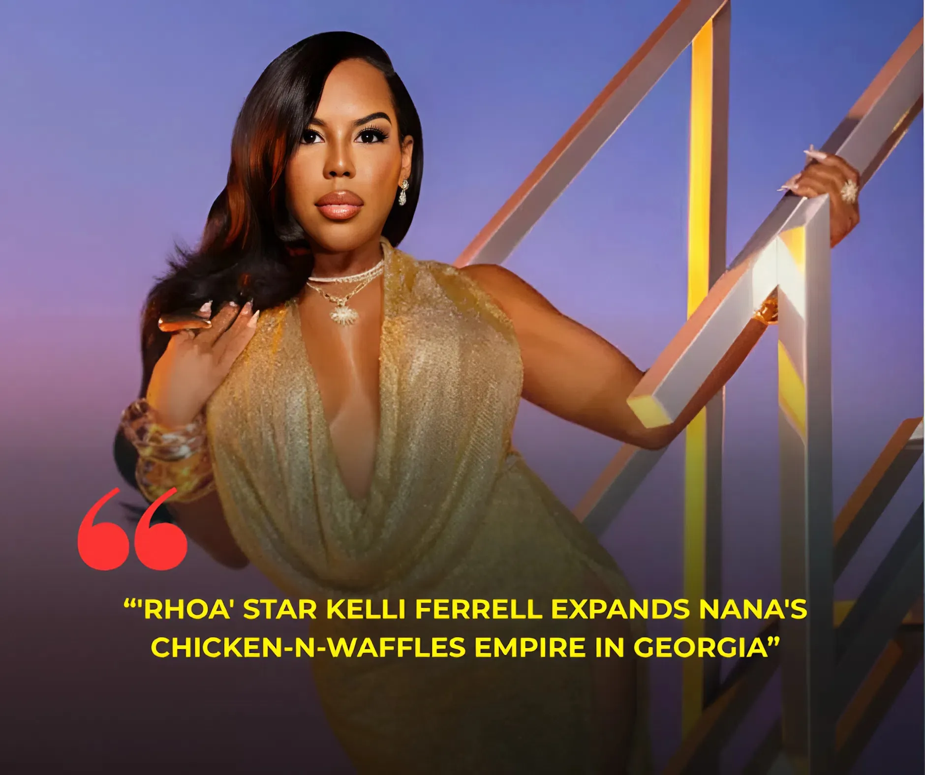 'RHOA' Star Kelli Ferrell Expands Nana's Chicken-N-Waffles Empire in Georgia