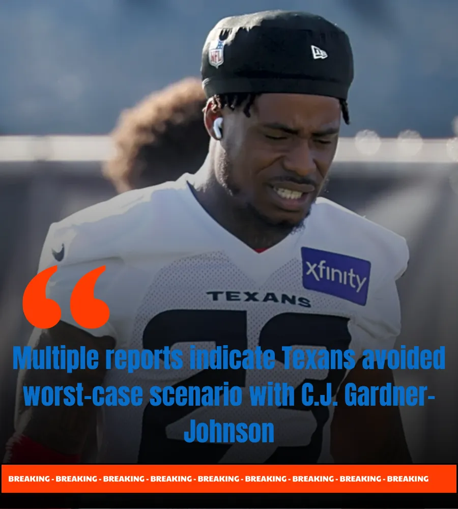 Multiple reports indicate Texans avoided worst-case scenario with C.J. Gardner-Johnson