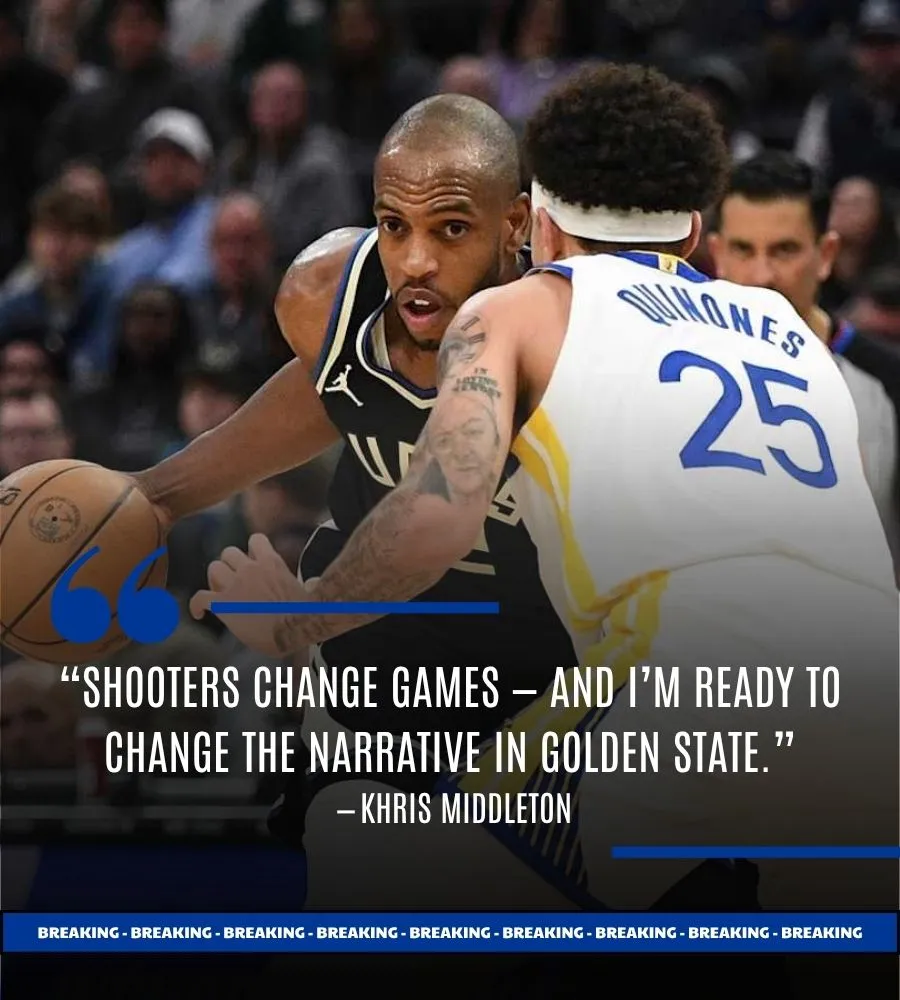Warriors Eyes Set on Bucks’ Khris Middleton to Reignite Title Run