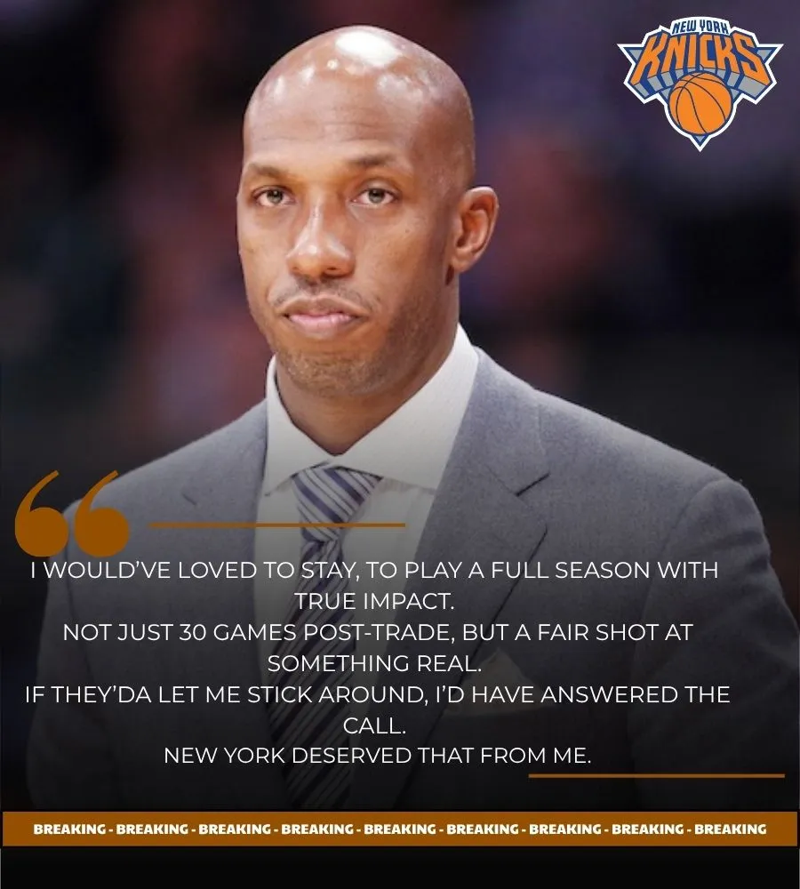 Chauncey Billups Still Wants A Real Chance In New York