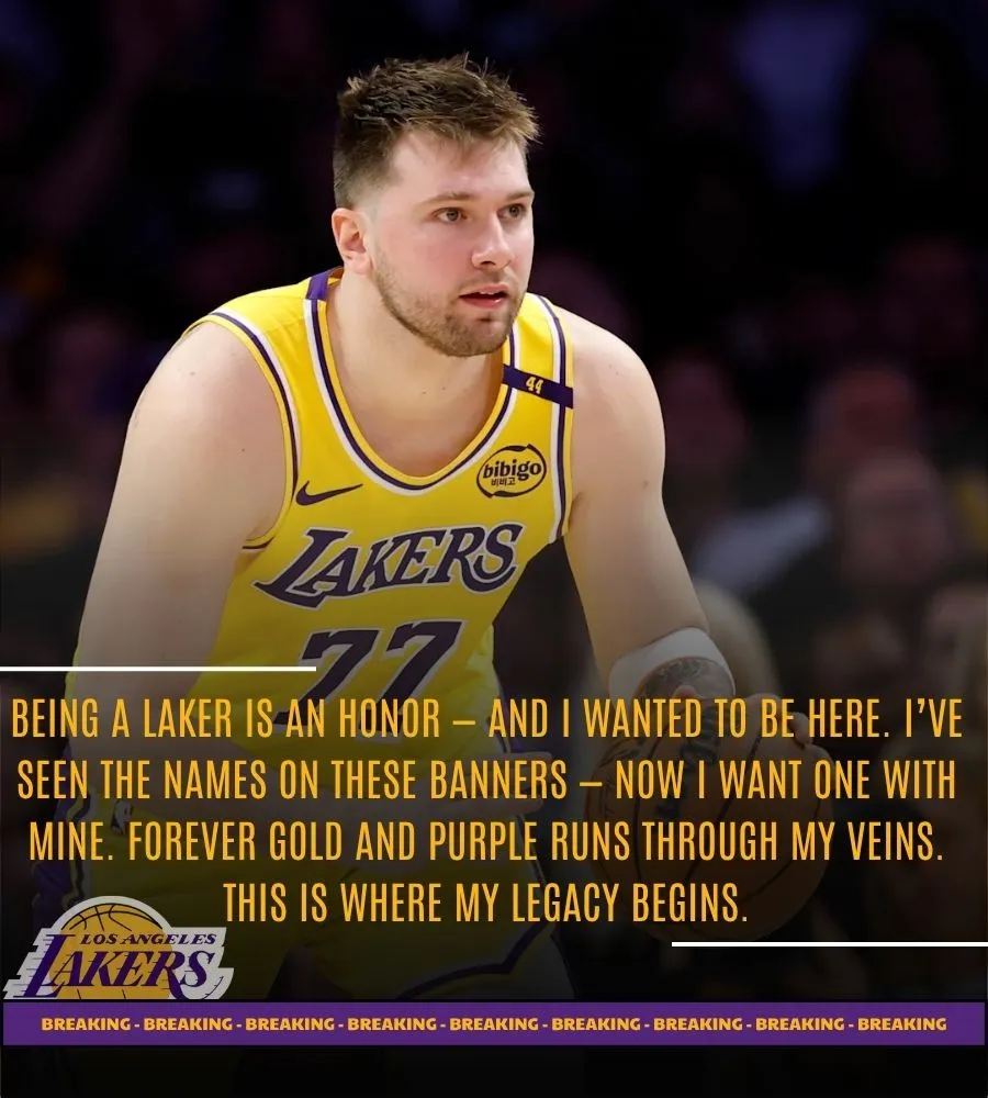 Luka Dončić Commits His Prime to Lakers — He Wants His Name in the Rafters