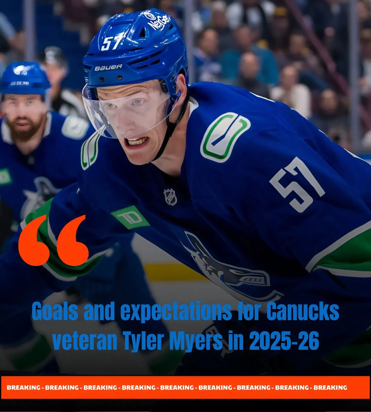Goals and expectations for Canucks veteran Tyler Myers in 2025-26