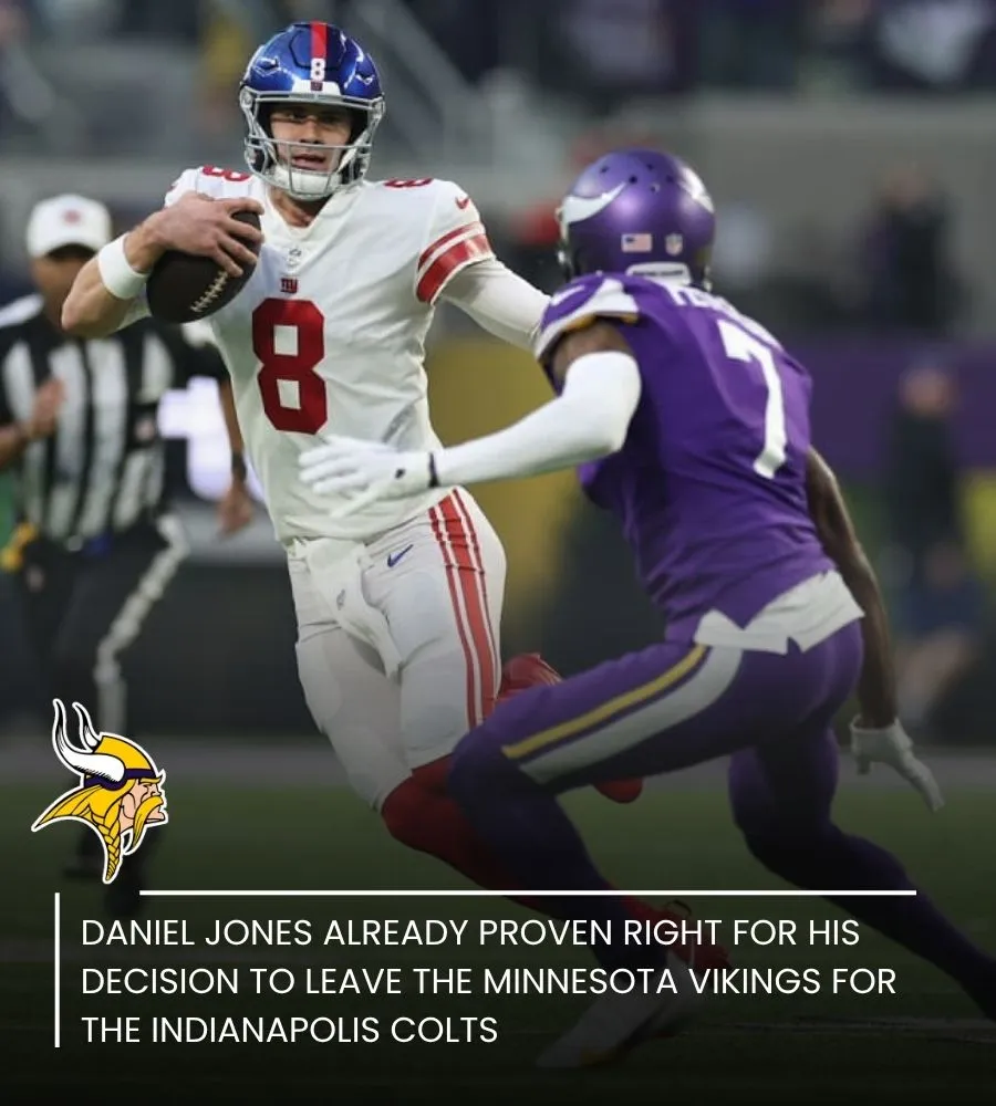 It took Daniel Jones one preseason game to validate leaving the Vikings behind