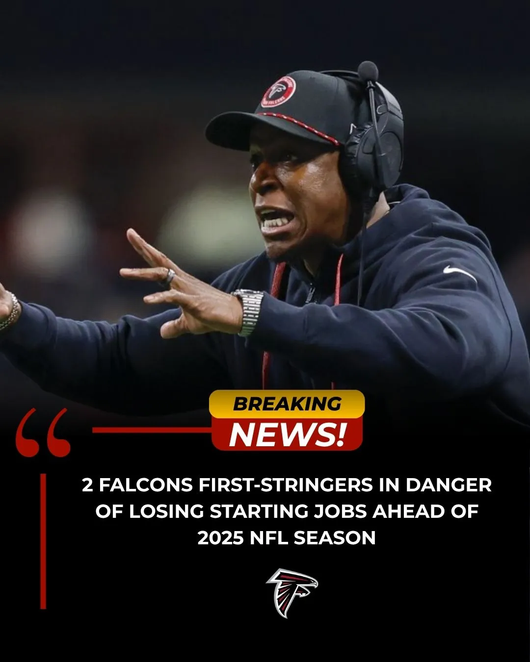 2 Falcons first-stringers in danger of losing starting jobs ahead of 2025 NFL season