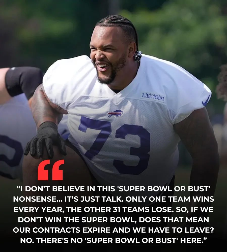 Bills' veteran Pro Bowler scoffs at Super-Bowl-or-Bust pressure