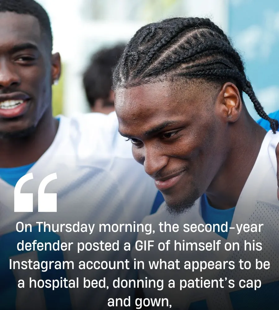 Lions’ Ennis Rakestraw Jr. Reacts to Undergoing Season-Ending Shoulder Surgery