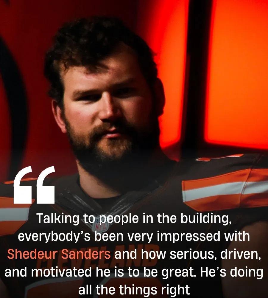 Joe Thomas Reveals What He’s Hearing About Shedeur Sanders